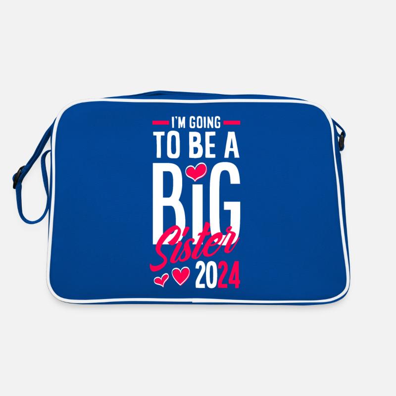 Ich Werde Eine Große Schwester 2024 Retro Tasche