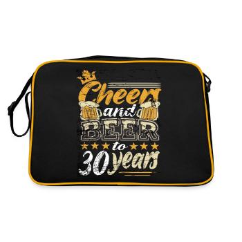 30 anniversaire homme - Sac Retro - noir/or - Dos
