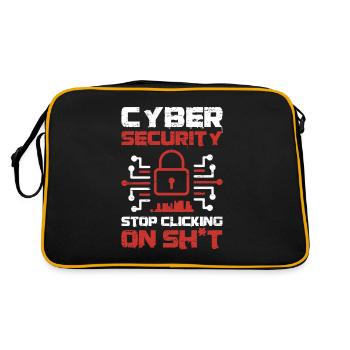 Cyber Security Stop Clicking - Retro Bag - black/gold - Back