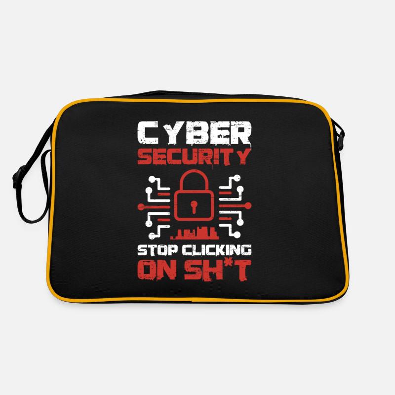 Cyber Security Stop Clicking Retro Bag