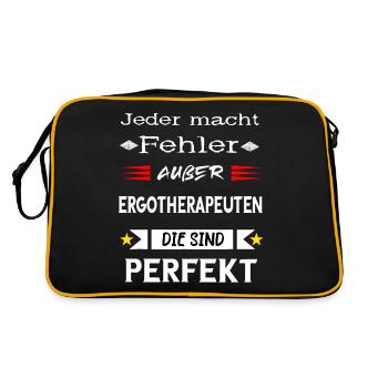 Ergotherapeuten Physios Therapeuten Ergotherapeut - Retro Tasche - Schwarz/Gold - Hinten