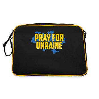 Priez pour l’Ukraine Prière pour la paix pour l’Ukraine - Sac Retro - noir/or - Dos