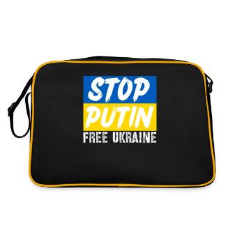 Arrêtez Poutine - Sac Retro - noir/or - Dos