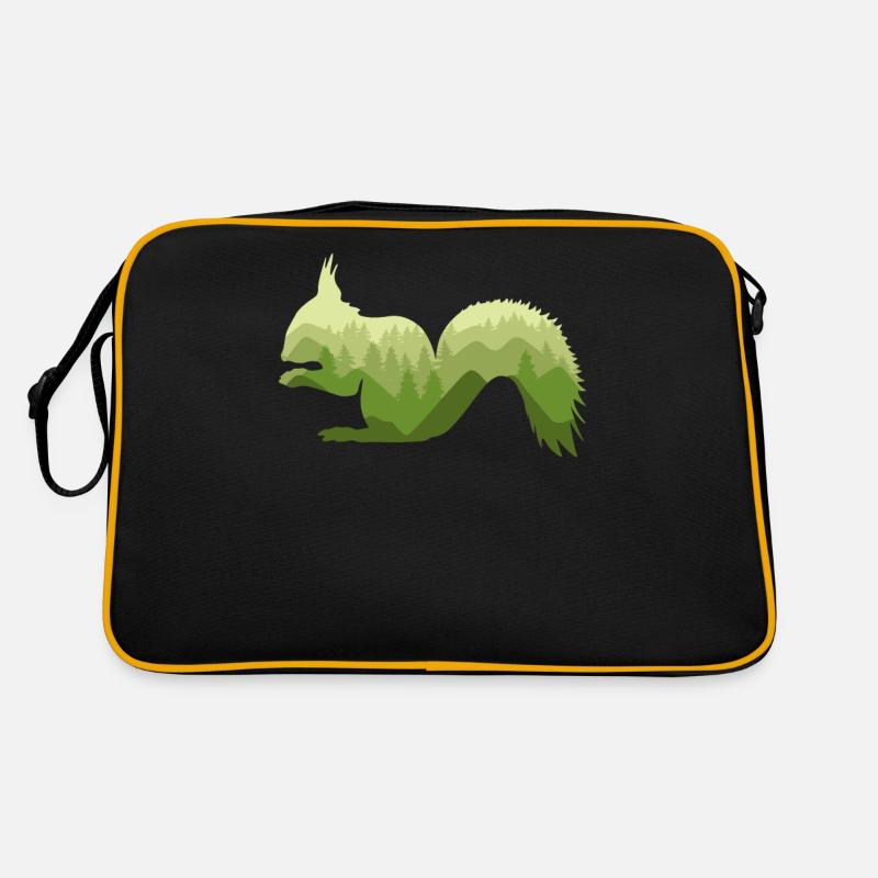 Squirrel Forest Nature Landscape Gift Sac Retro