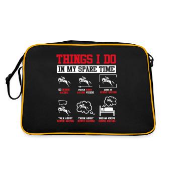Horse racing - Retro Bag - black/gold - Back