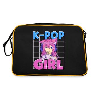 K-Pop Girl K-Drama Kpop - Sac Retro - noir/or - Dos