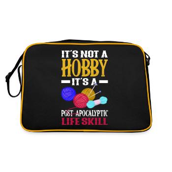 Knitting Knitting Needle Knitting Needle Knitting - Retro Bag - black/gold - Back