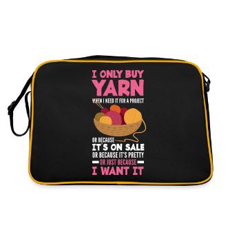 Knitting Knitting Needle Knitting Needle Knitting - Retro Bag - black/gold - Back