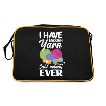 Knitting Knitting Needle Knitting Needle Knitting - Retro Bag - black/gold - Back