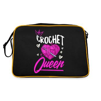 Crochet Crochet Hook Crochet Hooks Crochet Hooker - Sac Retro - noir/or - Dos