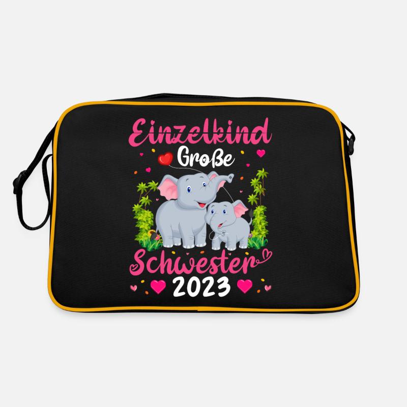Schwester 2023 Retro Tasche