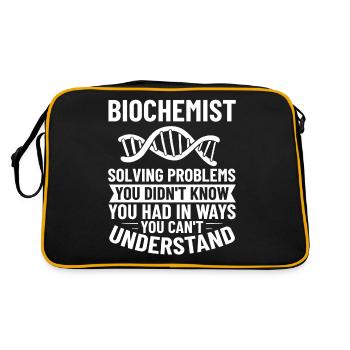 Biochemistry Biological Biochemists Physiological - Retro Bag - black/gold - Back