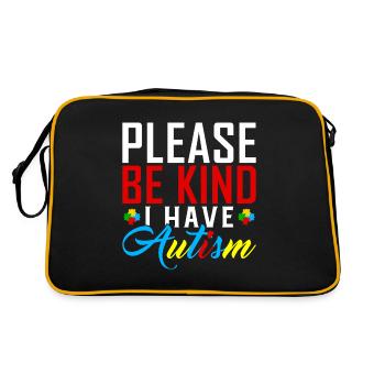 Autisme autistique Cadeau autistique autistique - Sac Retro - noir/or - Dos