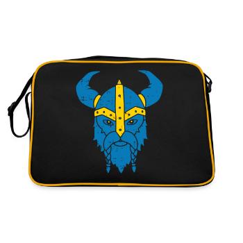 Suède - Sac Retro - noir/or - Dos