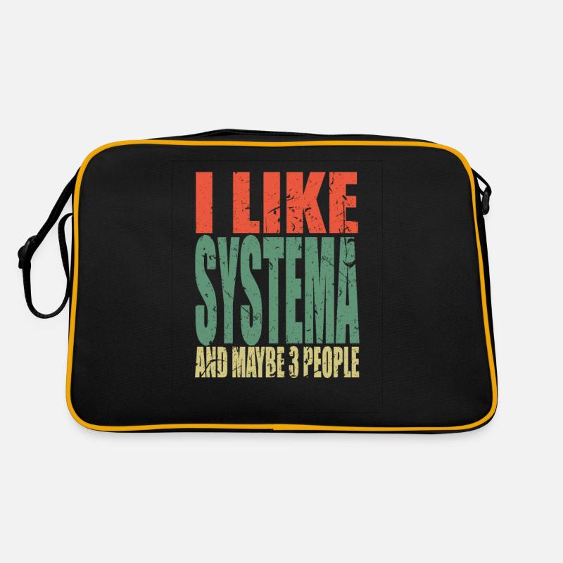 Systema Spruch lustig Retro Tasche
