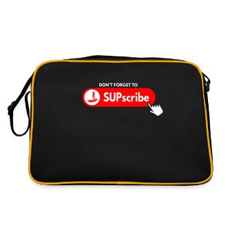 Don't forget to SUPscribe - Retro Bag - black/gold - Back