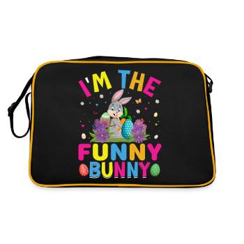 Easter Easter Easter Eggs - Retro Bag - black/gold - Back