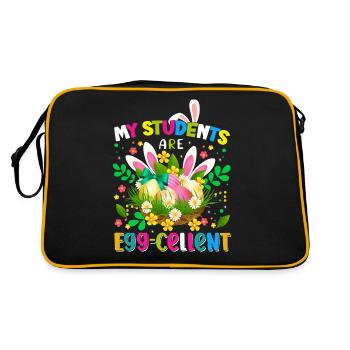 Easter Easter Easter Eggs - Retro Bag - black/gold - Back