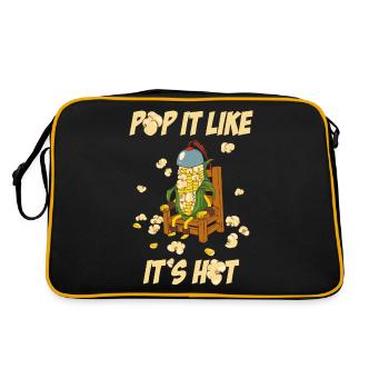 Pop It Like Son cadeau de pop-corn chaud - Sac Retro - noir/or - Dos