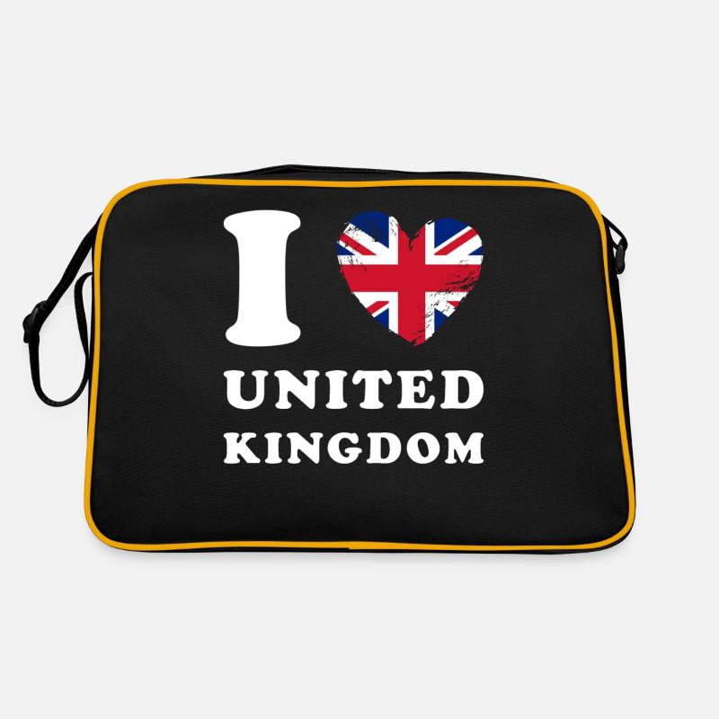 Angleterre J’aime Royaume-Uni Sac Retro