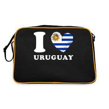 Uruguay J’aime l’Uruguay - Sac Retro - noir/or - Dos