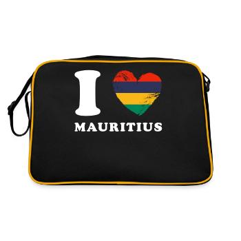 J’adore l’île Maurice - Sac Retro - noir/or - Dos