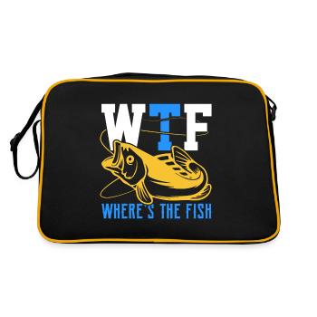 Pêche Pêcheur Pêche Pêcheur Poisson Pêche Cadeau de pêche - Sac Retro - noir/or - Dos
