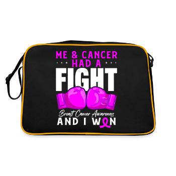 Cancer Chemotherapy Chemo Gift - Retro Bag - black/gold - Back