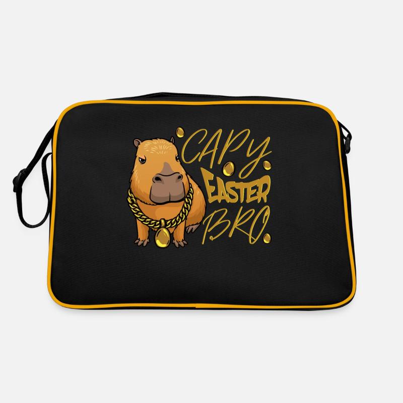 Capybara capybara rodent Retro Bag