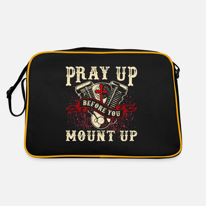 Motorradfahrer Retro Tasche
