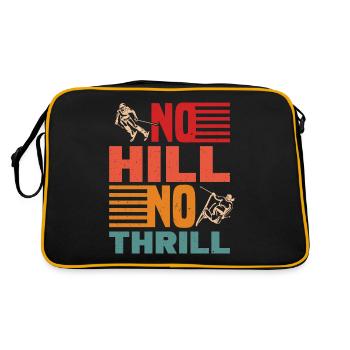 Skiers Ski downhill skiers - Retro Bag - black/gold - Back