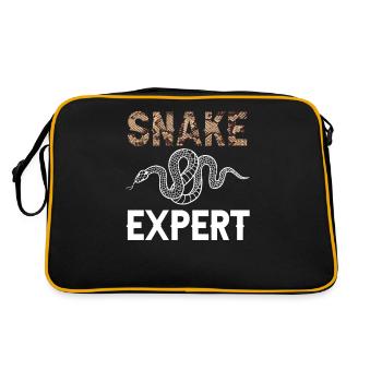 Serpent Expert Serpent Dictons Animal de compagnie - Sac Retro - noir/or - Dos
