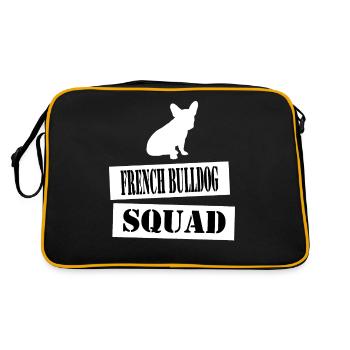 join the french bulldog squad - Retro Bag - black/gold - Back