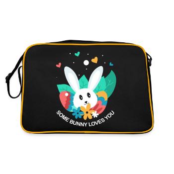 Easter Easter Easter Eggs - Retro Bag - black/gold - Back