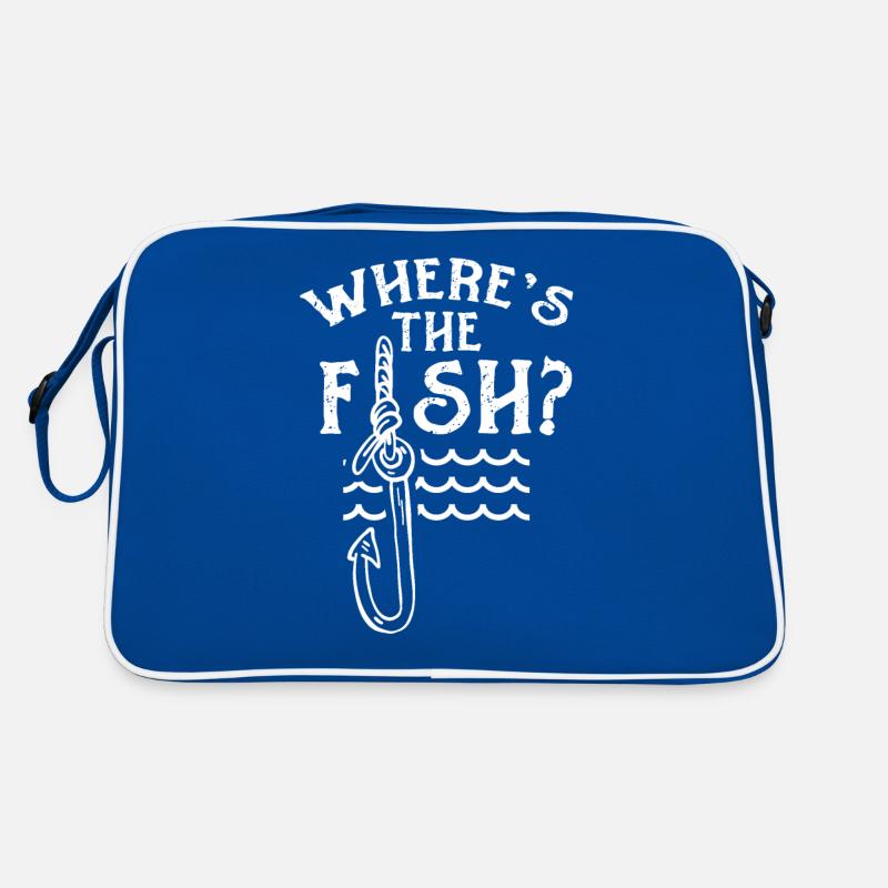Où est le poisson? Pêcheur Pêcheur Pêcheurs Pêche Sac Retro