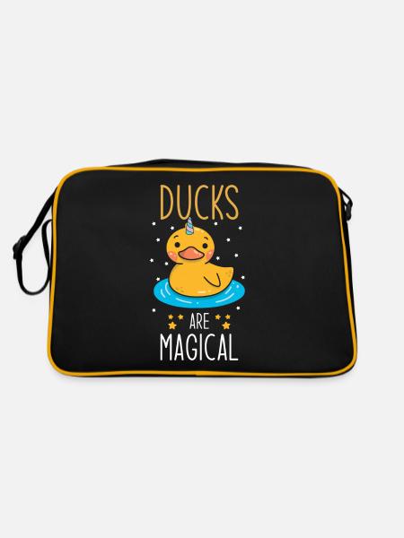 Dicton canard - Sac Retro - noir/or - Dos