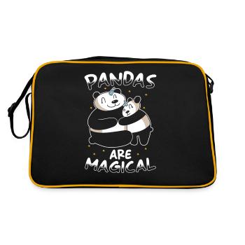 Panda Unicorn Panda - Retro Bag - black/gold - Back