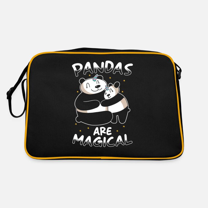 Panda Einhorn Panda Retro Tasche