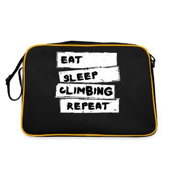 Climbing - Rockclimbing Shirt - Retro Bag - black/gold - Back