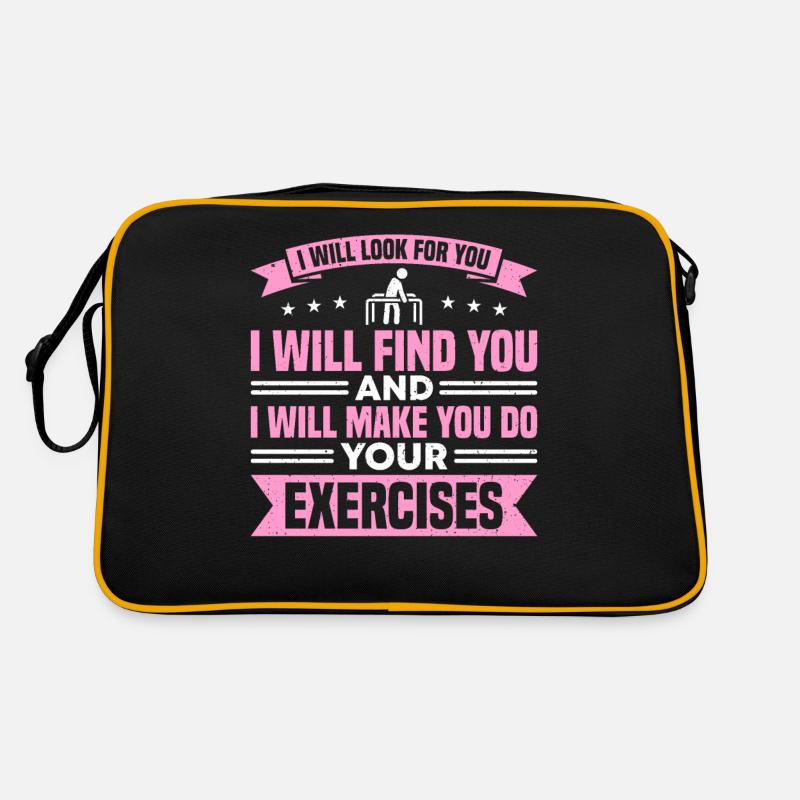 Physio Therapieübung Ergotherapeut Retro Tasche