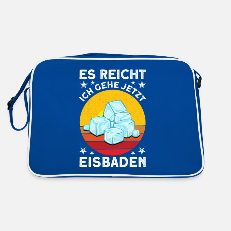 Eisbader Eisbaden Kaltduscher Retro Tasche
