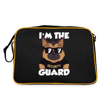Je suis l’agent de sécurité de sécurité - Sac Retro - noir/or - Dos