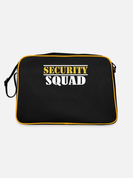 Security Squad Security Security Bouncer - Retro Bag - black/gold - Back