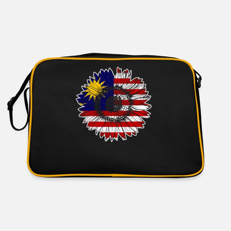 Drapeau de la Malaisie Tournesol Sac Retro