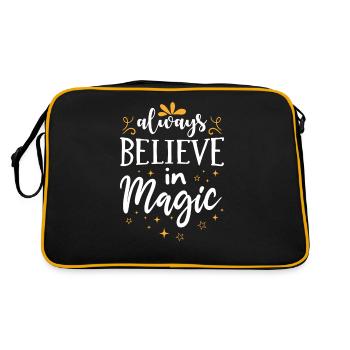 Magic Saying Belief in Magic - Retro Bag - black/gold - Back