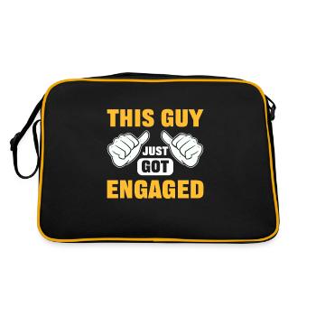 Ce gars vient de s’engager - Sac Retro - noir/or - Dos