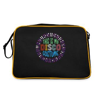 This Is My Disco Costume 80s Dancing Step Party - Retro Bag - black/gold - Back