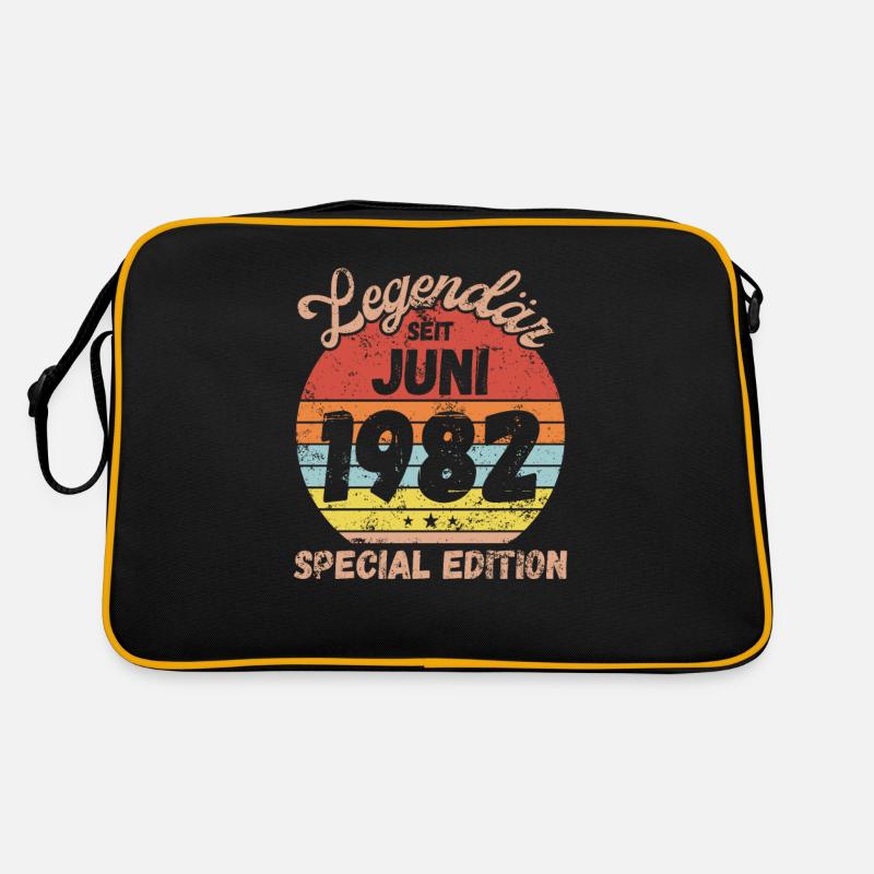 Juni 1982 - Geburtstag im Juni Retro Tasche