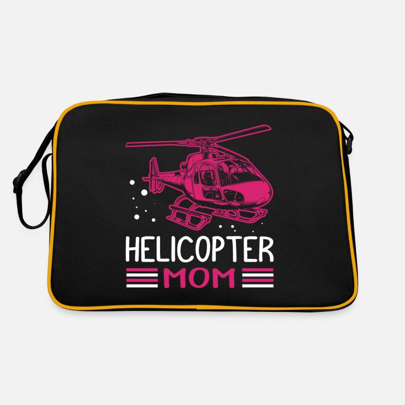 Helikopter Mom Muttertag Mama Geschenk Hubschraube Retro Tasche