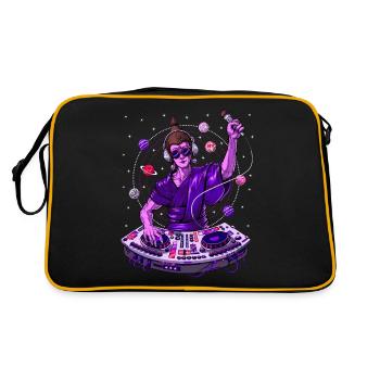 Buddha Psychedelic Music DJ - Retro Bag - black/gold - Back